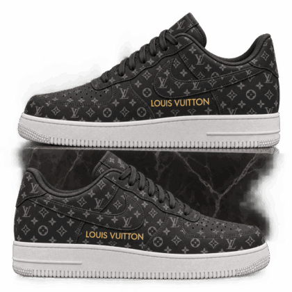 Louis Vuitton | Charcoal Monogram Print Sneakers Fall 2026 Collection