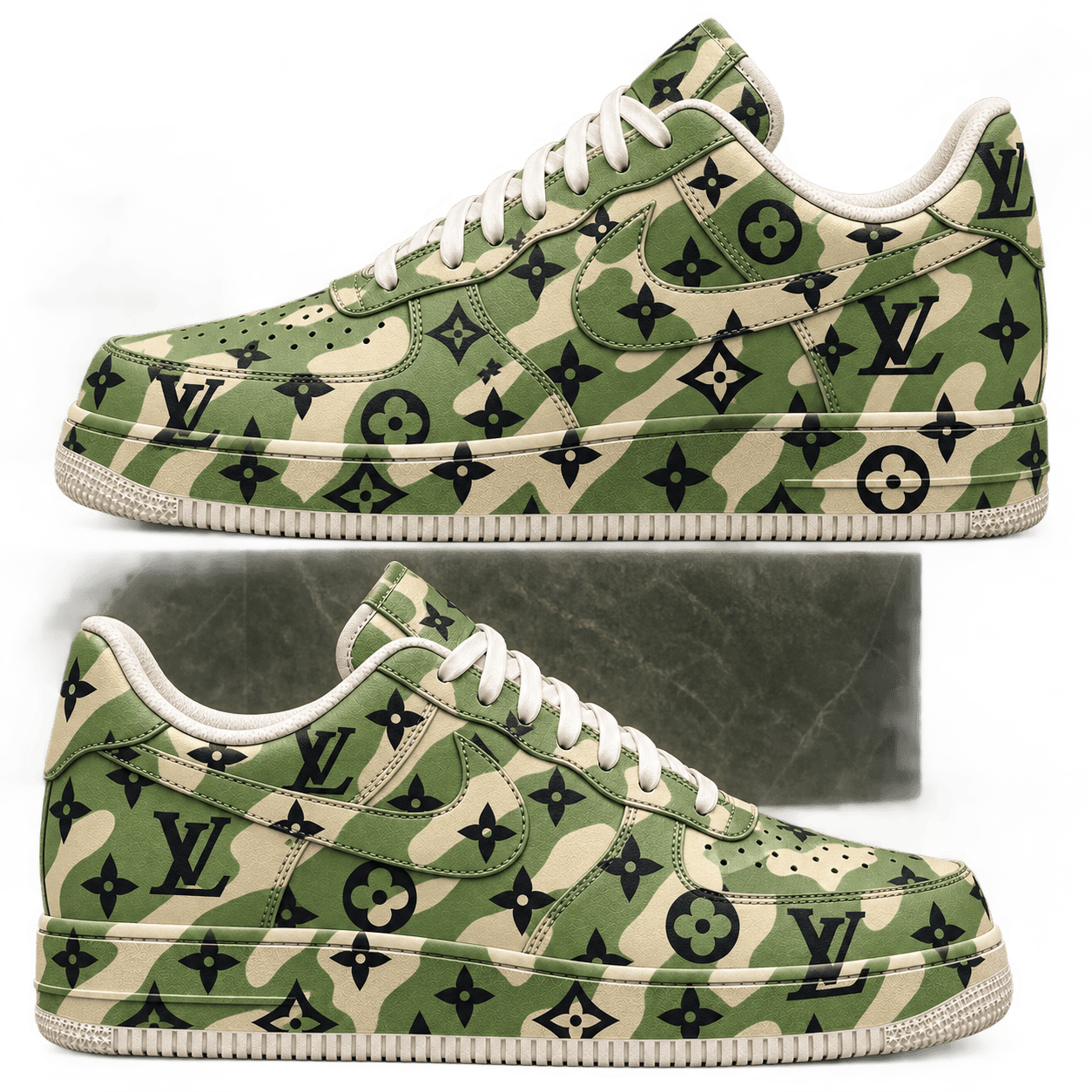 Louis Vuitton | Monogram Camo Print Sneakers Winter 2026 Collection