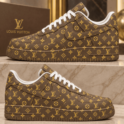 Louis Vuitton | Brown Monogram Canvas Sneakers Winter 2026 Collection
