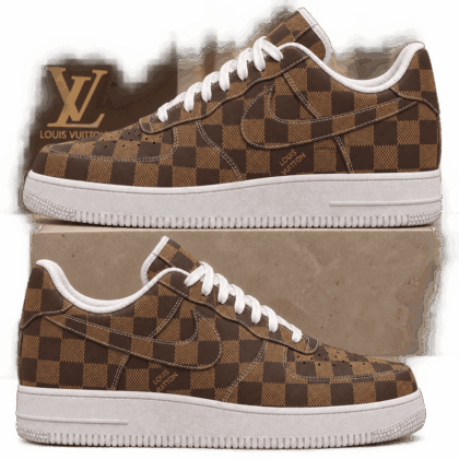 Louis Vuitton | Brown Checkerboard Canvas Sneakers Winter 2026 Collection