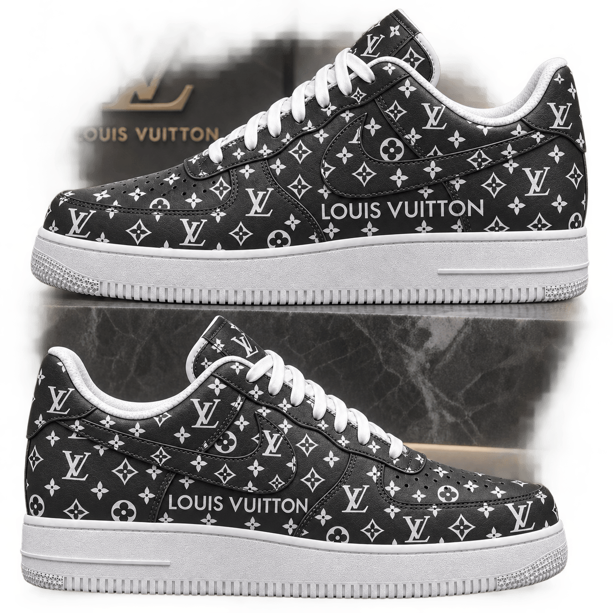 Louis Vuitton | Monochrome Monogram Print Sneakers Winter 2026 Collection