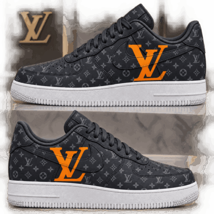 Louis Vuitton | Orange Overlay Monogram Sneakers Fall 2026 Collection