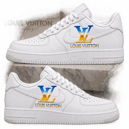 Louis Vuitton | Blue Gold Gradient Monogram Sneakers Winter 2026 Collection