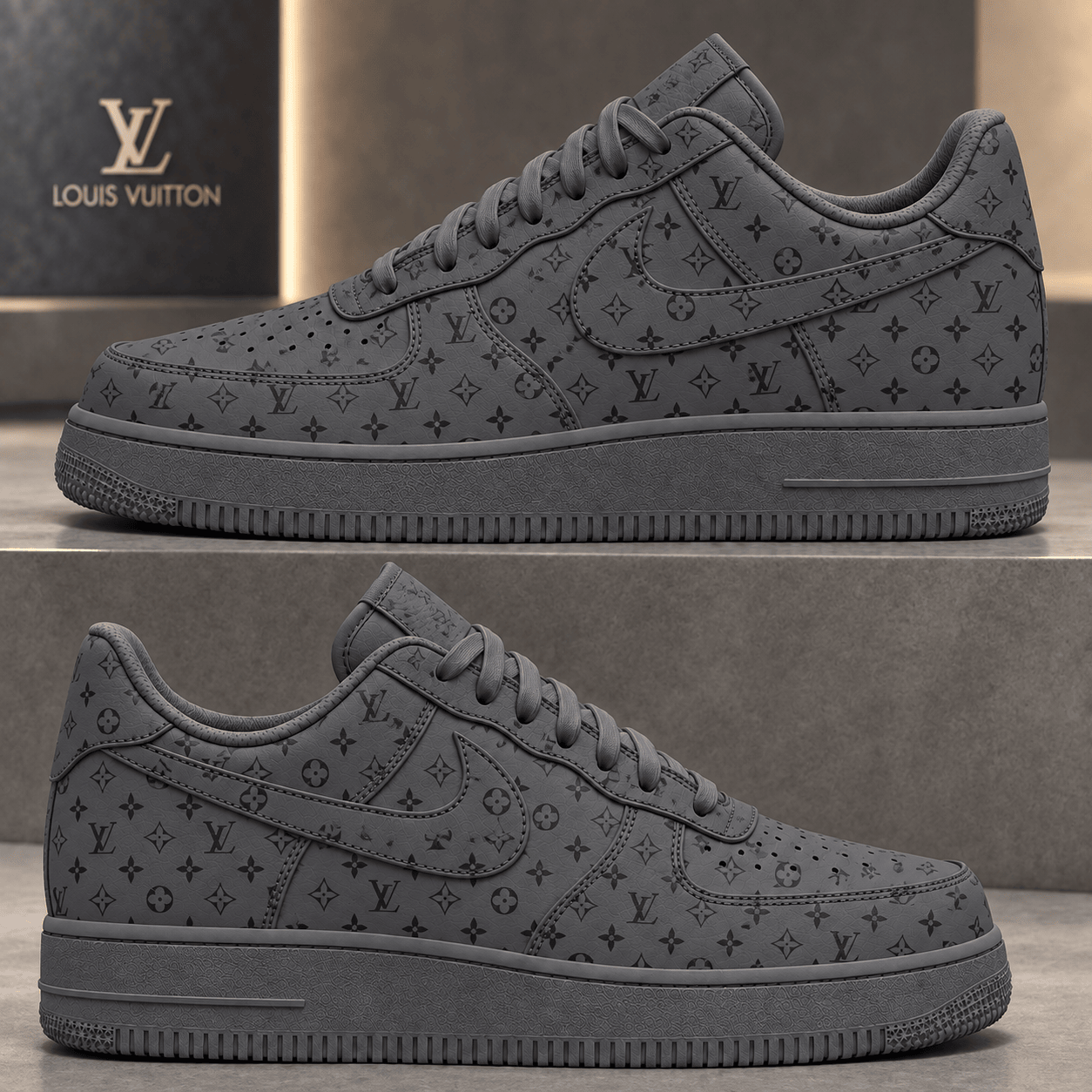 Louis Vuitton | Tonal Monogram Print Sneakers Fall 2026 Collection