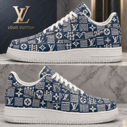 Louis Vuitton | Indigo Patchwork Monogram Sneakers Winter 2026 Collection