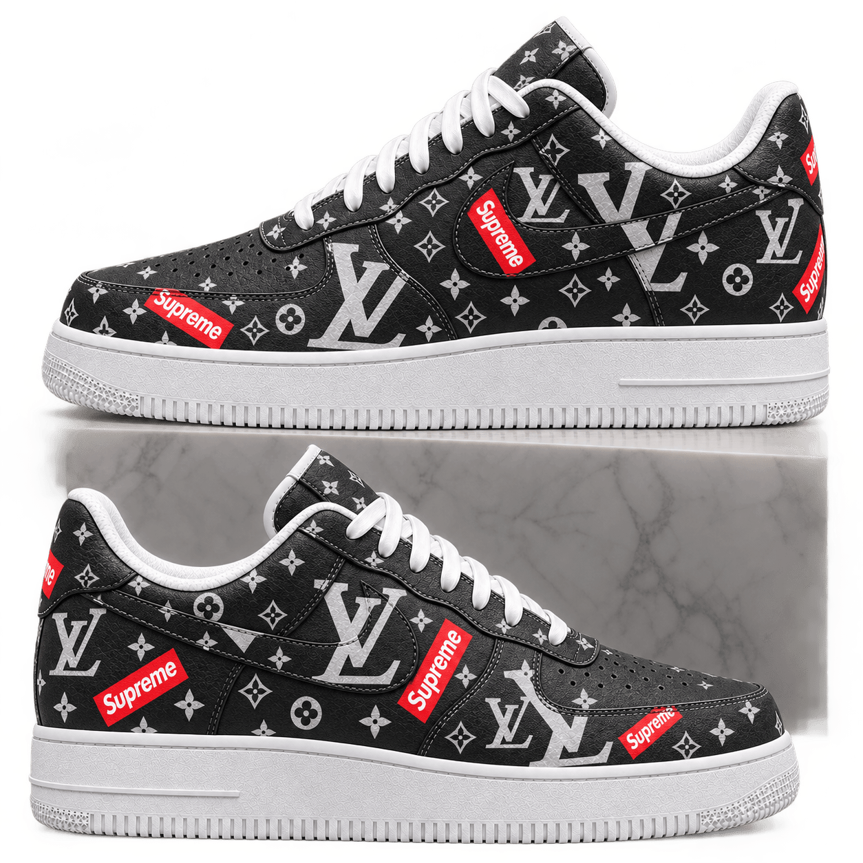 Louis Vuitton | Monogram Red Box Print Sneakers Fall 2026 Collection
