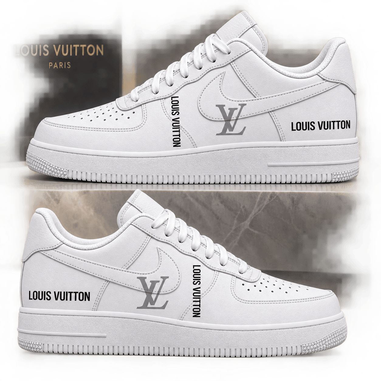 Louis Vuitton | Contrast Monogram Typography Sneakers Fall 2026 Collection