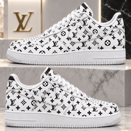 Louis Vuitton | Monochrome Monogram Print Sneakers Winter 2026 Collection