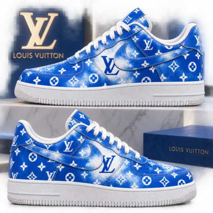 Louis Vuitton | Blue Tie-Dye Monogram Sneakers Fall 2026 Collection