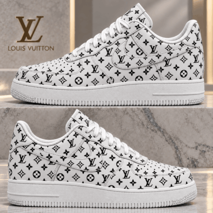 Louis Vuitton | Monochrome Monogram Print Sneakers Winter 2026 Collection
