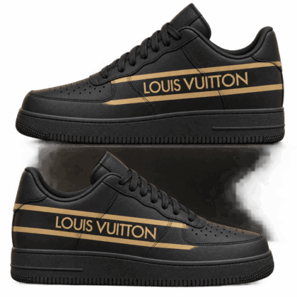 Louis Vuitton | Gold Signature Stripe Sneakers Fall 2026 Collection