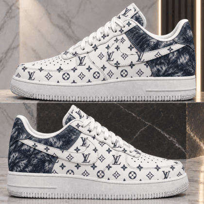 Louis Vuitton | Monogram Fur Panel Sneakers Fall 2026 Collection
