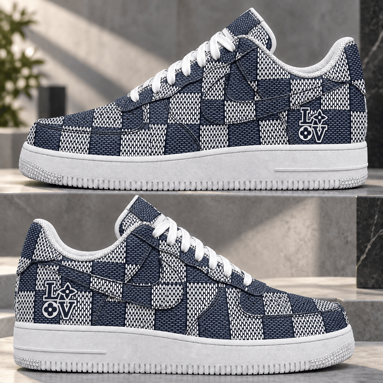 Louis Vuitton | Woven Checkerboard Print Sneakers Fall 2026 Collection