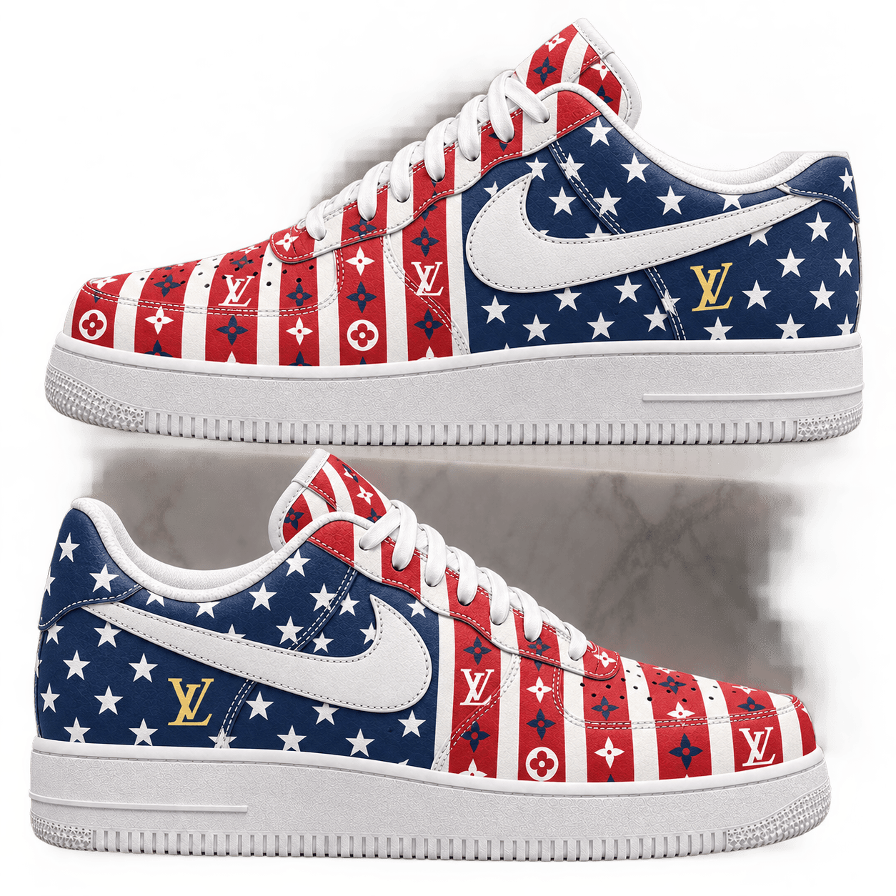 Louis Vuitton | Stars And Stripes Monogram Sneakers Winter 2026 Collection