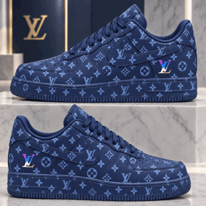 Louis Vuitton | Midnight Blue Monogram Sneakers Fall 2026 Collection