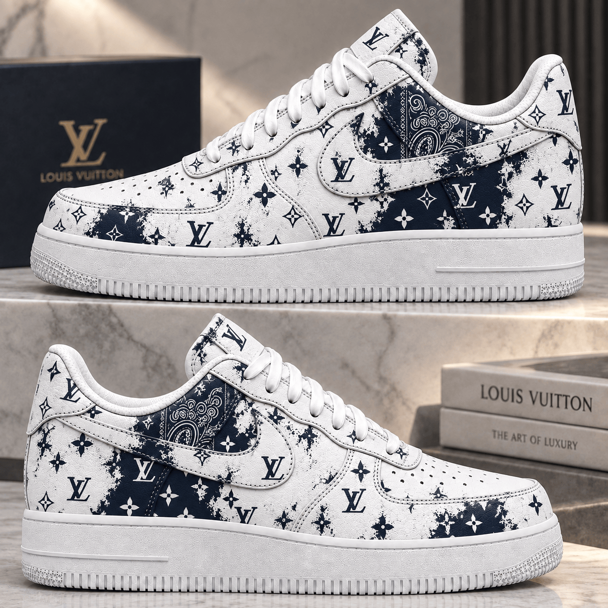 Louis Vuitton | Bandana Monogram Splatter Sneakers Winter 2026 Collection
