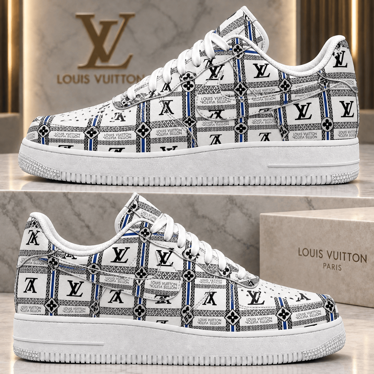 Louis Vuitton | Monogram Ribbon Grid Sneakers Fall 2026 Collection