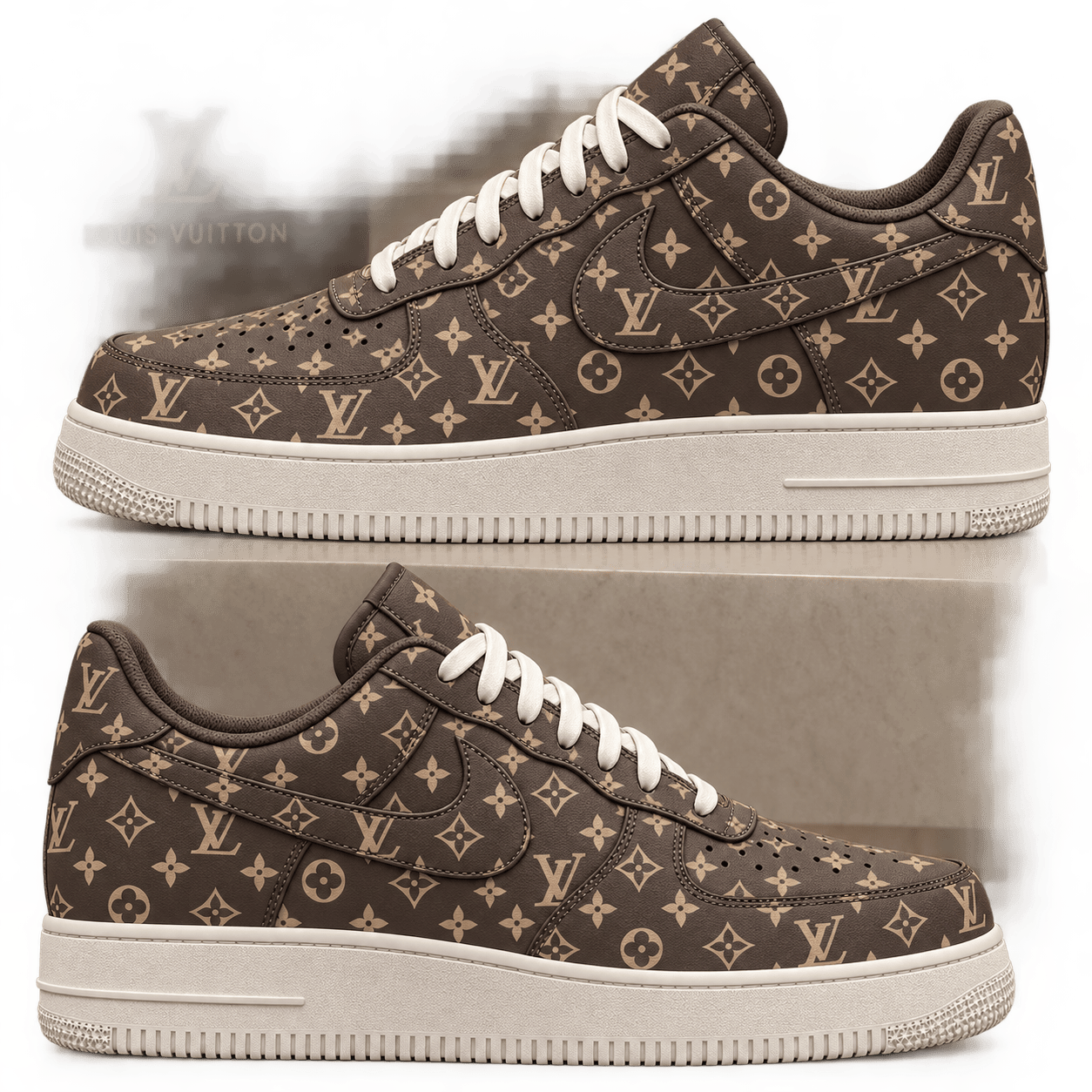 Louis Vuitton | Chocolate Monogram Print Sneakers Winter 2026 Collection
