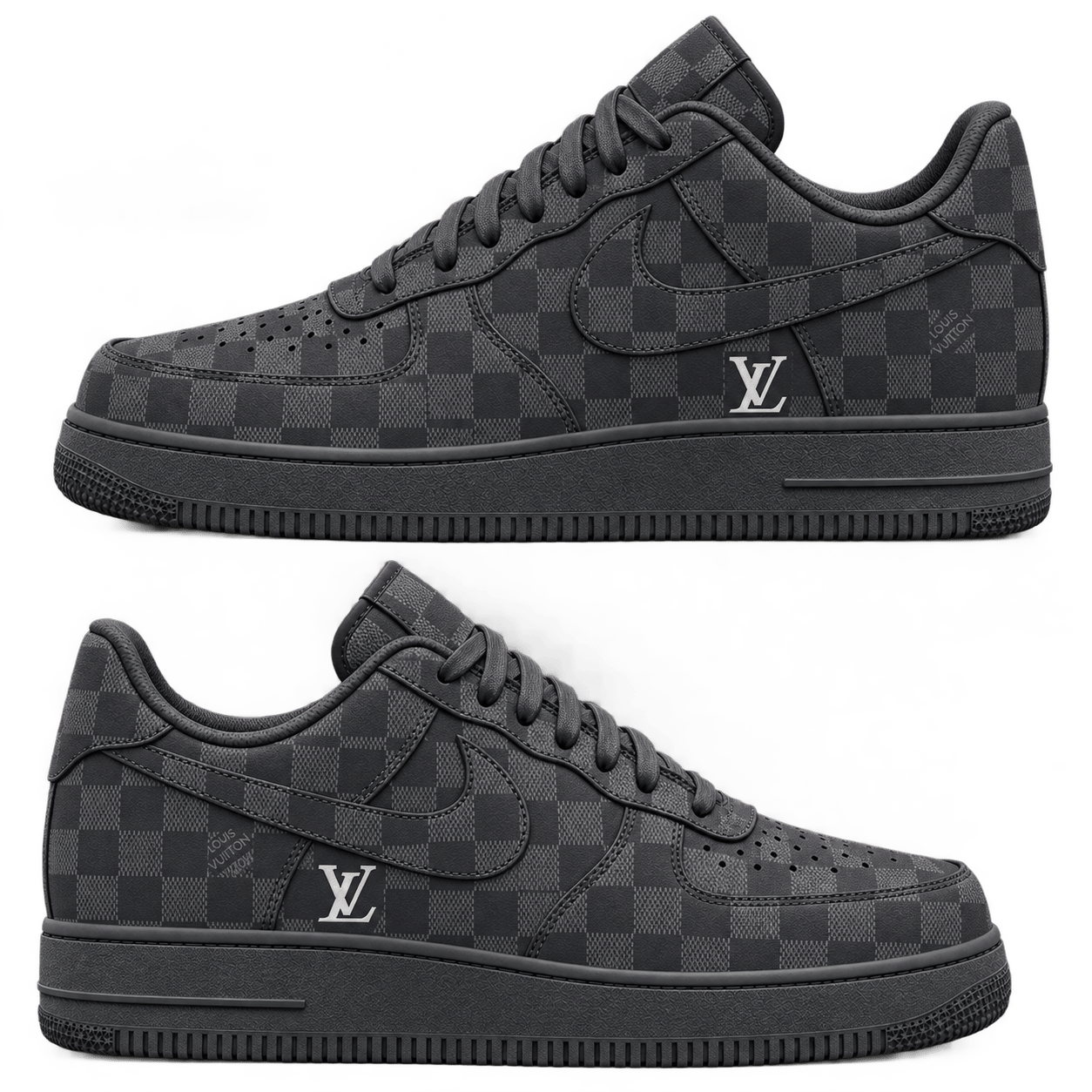 Louis Vuitton | Graphite Checkerboard Sneakers Fall 2026 Collection