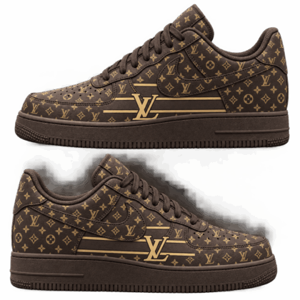 Louis Vuitton | Brown Monogram Stripe Sneakers Fall 2026 Collection