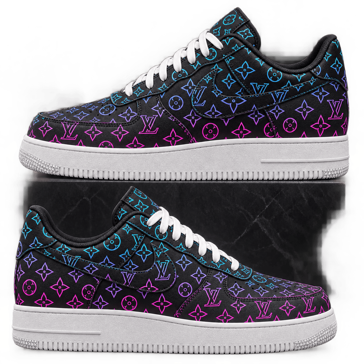Louis Vuitton | Neon Gradient Monogram Sneakers Fall 2026 Collection