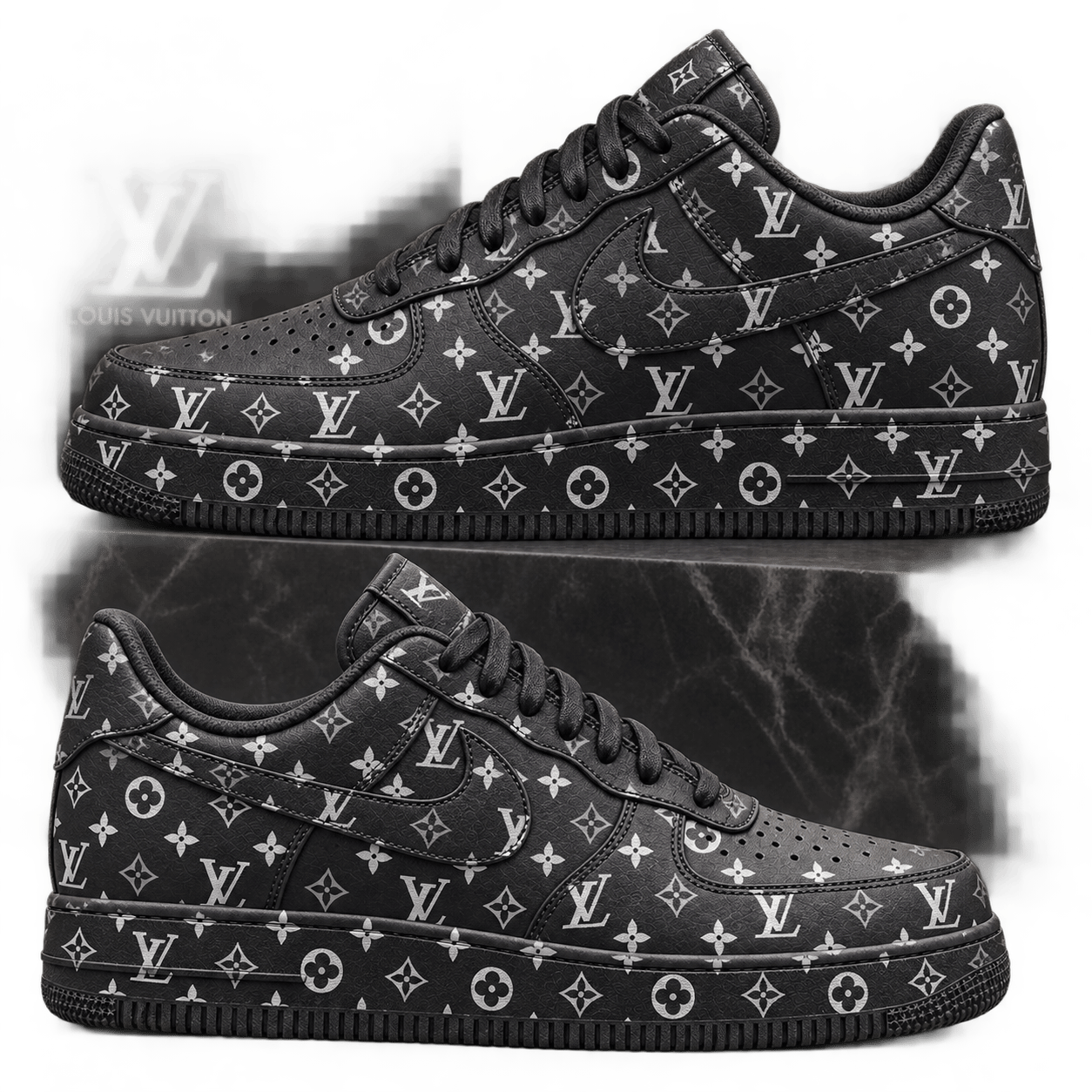 Louis Vuitton | Monochrome Allover Monogram Sneakers Winter 2026 Collection