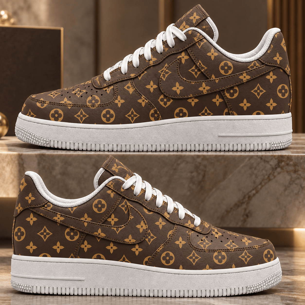 Louis Vuitton | Heritage Brown Monogram Sneakers Winter 2026 Collection