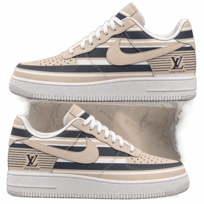 Louis Vuitton | Neutral Heritage Stripes Sneakers Fall 2026 Collection