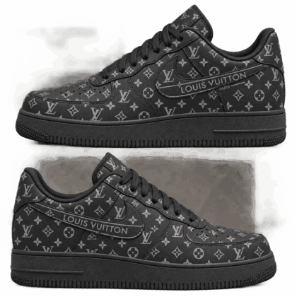 Louis Vuitton | Charcoal Monogram Print Sneakers Fall 2026 Collection
