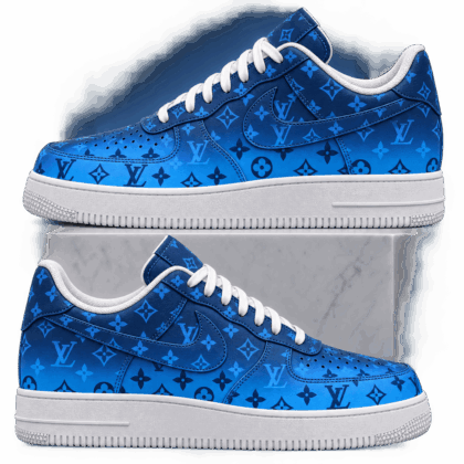 Louis Vuitton | Electric Blue Gradient Monogram Sneakers Winter 2026 Collection