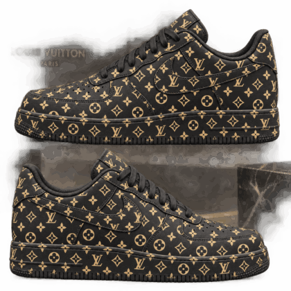 Louis Vuitton | Black Gold Monogram Sneakers Fall 2026 Collection