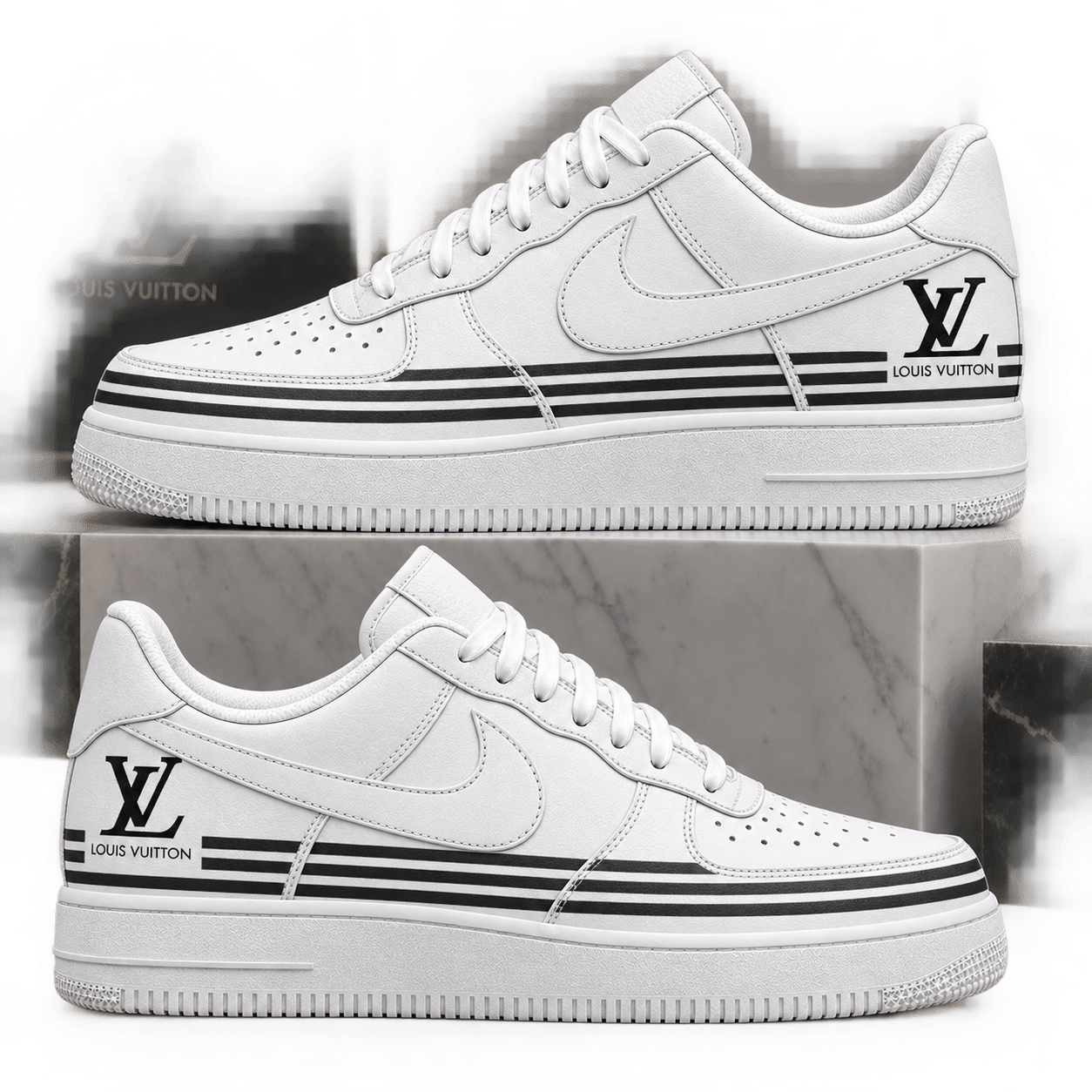 Louis Vuitton | Monogram Racing Stripes Sneakers Winter 2026 Collection