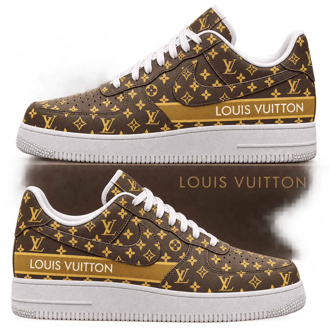Louis Vuitton | Golden Monogram Stripe Sneakers Fall 2026 Collection