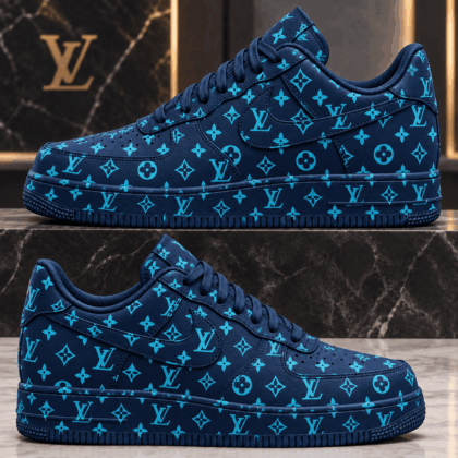 Louis Vuitton | Electric Blue Monogram Sneakers Winter 2026 Collection