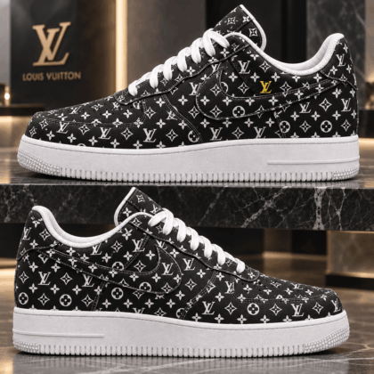 Louis Vuitton | Monochrome Floral Monogram Sneakers Winter 2026 Collection
