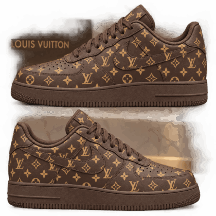 Louis Vuitton | Chocolate Floral Monogram Sneakers Winter 2026 Collection