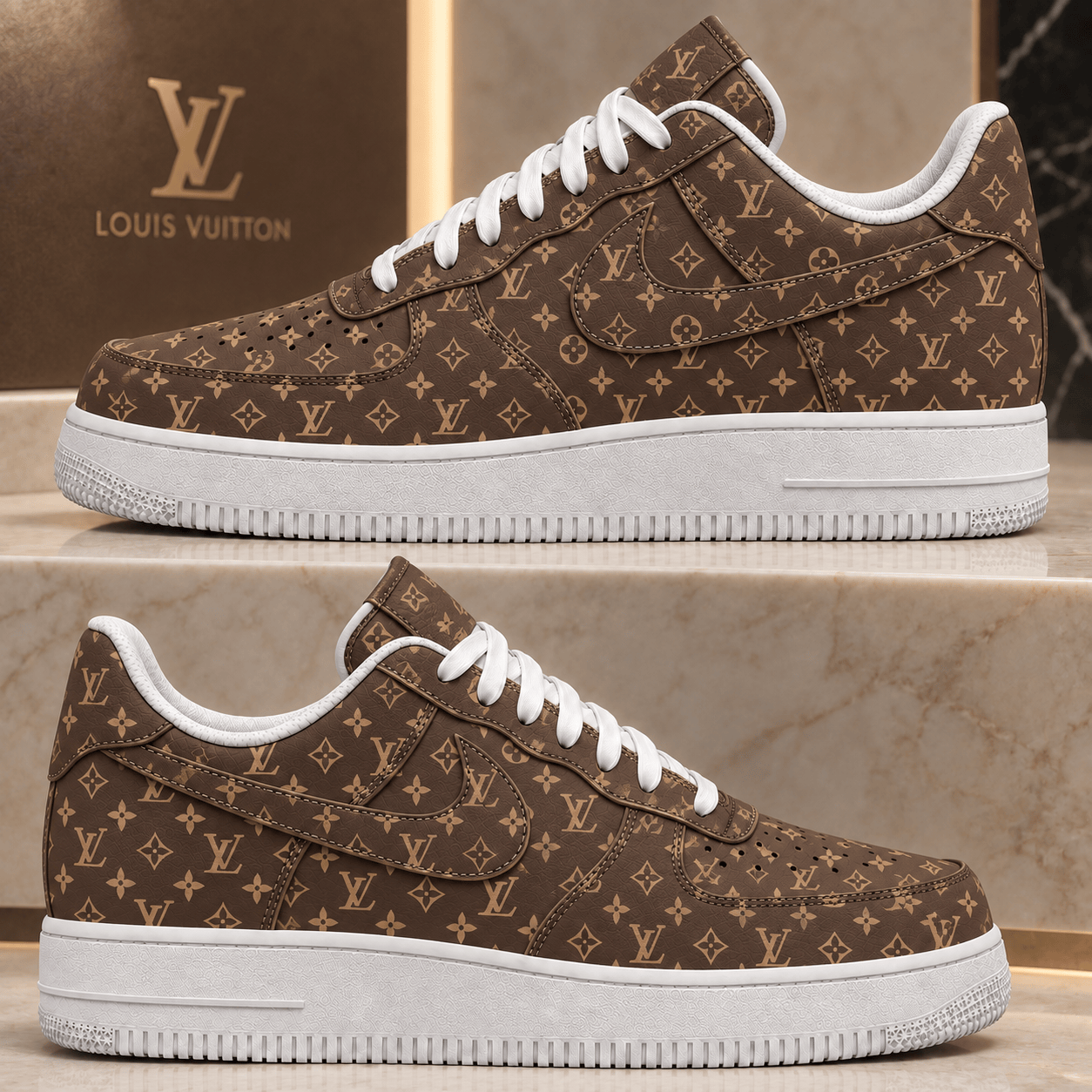 Louis Vuitton | Classic Monogram Canvas Sneakers Winter 2026 Collection