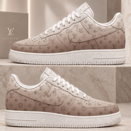Louis Vuitton | Taupe Monogram Gradient Sneakers Fall 2026 Collection
