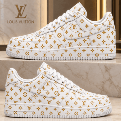 Louis Vuitton | Golden Monogram Print Sneakers Winter 2026 Collection