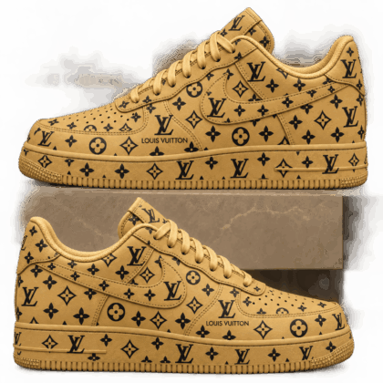 Louis Vuitton | Tan Monogram Floral Print Sneakers Fall 2026 Collection