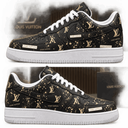 Louis Vuitton | Gold Splatter Monogram Sneakers Fall 2026 Collection