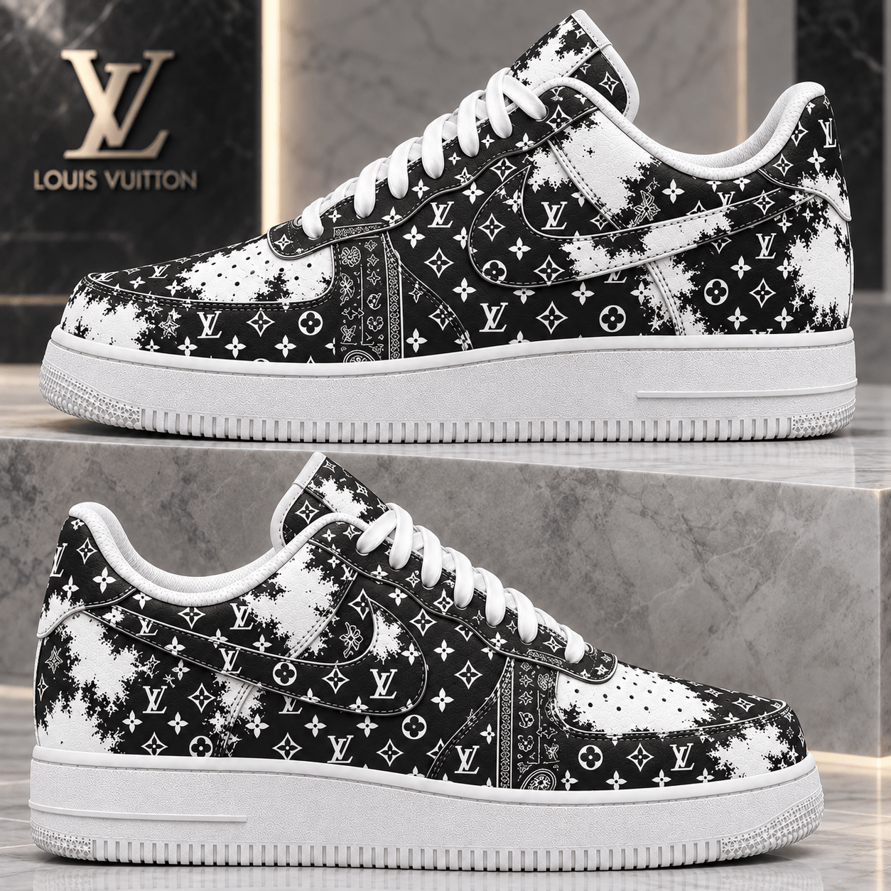 Louis Vuitton | Monogram Paint Splatter Sneakers Fall 2026 Collection