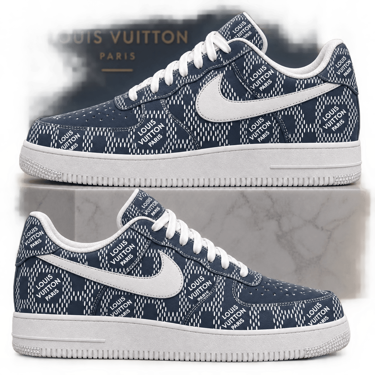 Louis Vuitton | Dotted Diamond Logo Print Sneakers Winter 2026 Collection