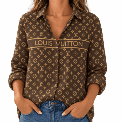 Louis Vuitton | Heritage Monogram Stripe Linen Shirt Fall 2026 Collection