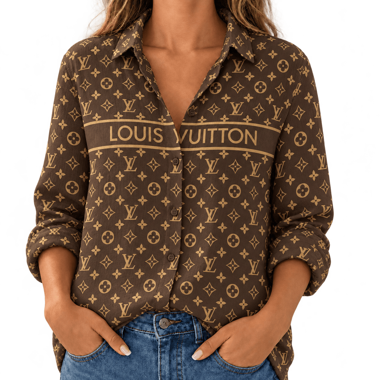 Louis Vuitton | Heritage Monogram Stripe Linen Shirt Fall 2026 Collection