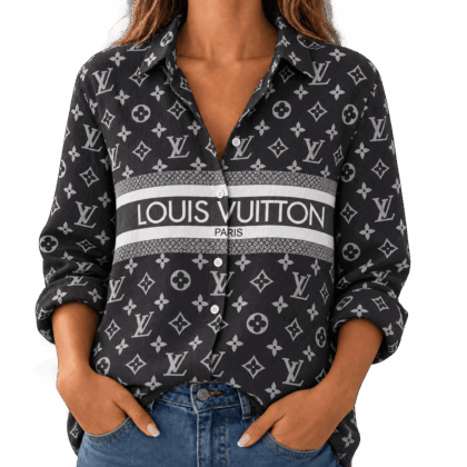 Louis Vuitton | Monogram Stripe Print Linen Shirt Winter 2026 Collection