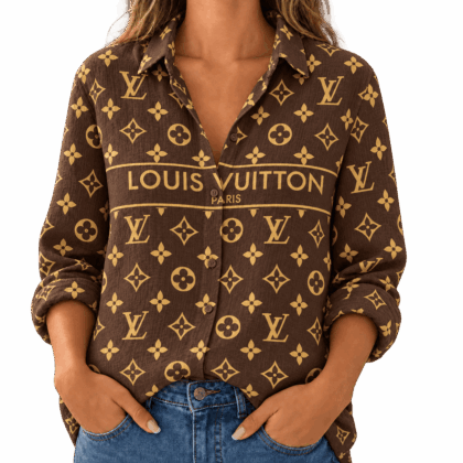 Louis Vuitton | Heritage Monogram Stripe Linen Shirt Fall 2026 Collection
