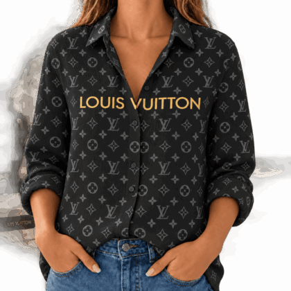 Louis Vuitton | Shadow Monogram Print Linen Shirt Fall 2026 Collection