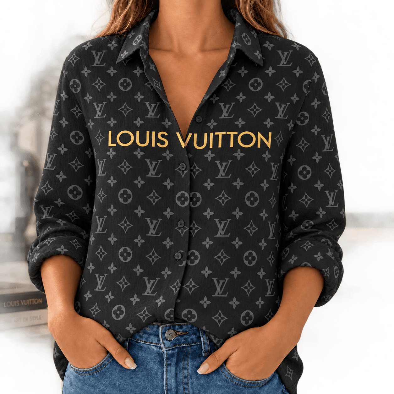 Louis Vuitton | Shadow Monogram Print Linen Shirt Fall 2026 Collection
