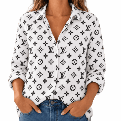 Louis Vuitton | Classic Monogram Print Linen Shirt Winter 2026 Collection